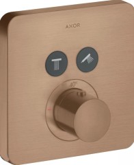 Термостат AXOR ShowerSolutions для 2 потребителей, скрытого монтажа, softsquare, матовое красное золото арт. 36707310