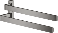 Двойной полотенцедержатель AXOR Universal Softsquare полированный черный, хром арт. 42821330