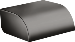 Держатель туалетной бумаги с крышкой AXOR Universal Circular, полированный черный, хром арт. 42858330