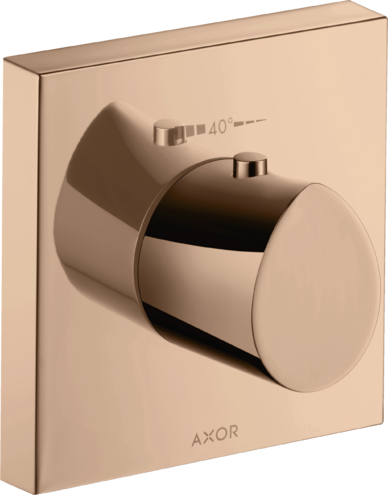 Купить купить термостат highflow axor starck organic, 120/120, скрытого монтажа, полированное красное золото арт. 12712300