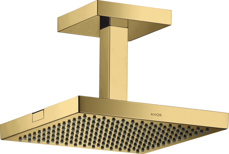 Купить купить верхний душ axor showersolutions 240/240 1jet, с потолочным подсоединением, полированное золото арт. 10929990