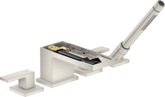 Смеситель на край ванны AXOR MyEdition на 4 отверстия без панели, сталь арт. 47432800