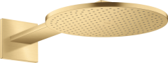 Верхний душ AXOR ShowerSolutions 300 2jet, с держателем, матовое золото арт. 35303250