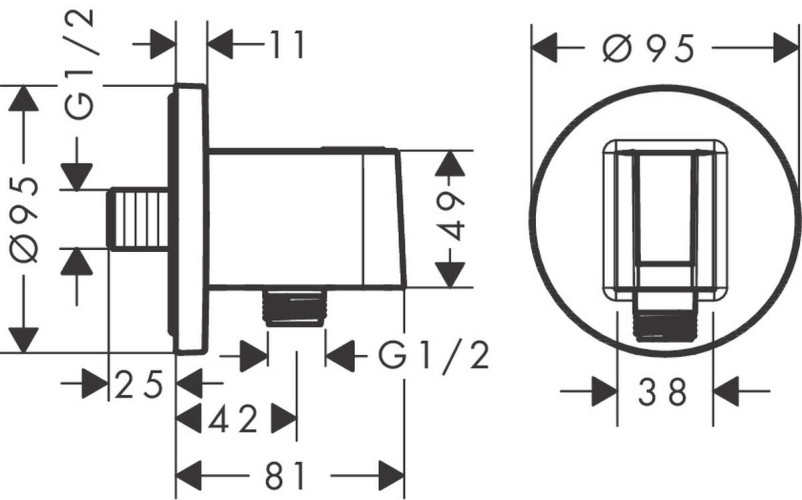 Купить купить porter-набор axor showersolutions круглый, матовый черный арт. 36733670
