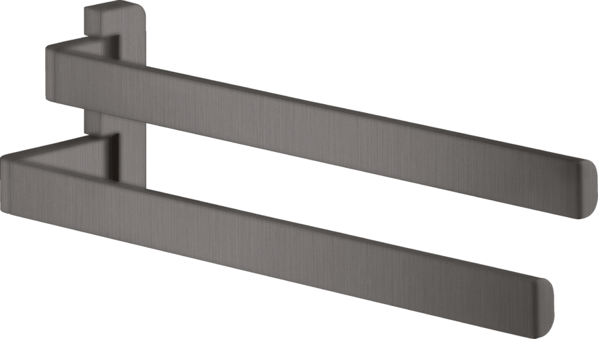 Купить купить двойной полотенцедержатель axor universal softsquare матовый черный, хром арт. 42821340