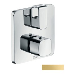 Термостат Axor Urquiola, с запорным вентилем, полированное золото арт. 11732990