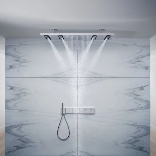 Купить купить модуль термостата axor edge 680/100 для 5 потребителей скрытого монтажа с алмазной огранкой, хром арт. 46731000