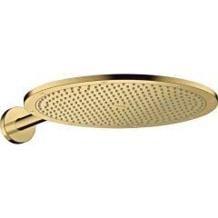 Верхний душ Axor ShowerSolutions, 350, 1 jet, с держателем, полированное золото арт. 26034990