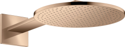 Купить купить верхний душ axor showersolutions 300 2jet, с держателем, полированное красное золото арт. 35303300
