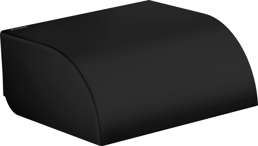 Купить купить держатель туалетной бумаги с крышкой axor universal circular, матовый черный арт. 42858670