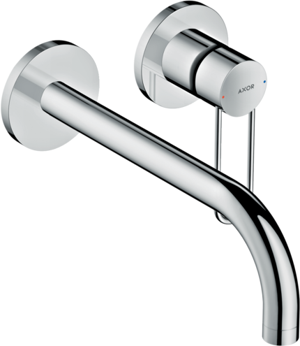 Купить купить смеситель для раковины axor uno однорычажный, настенный, хром арт. 38122000