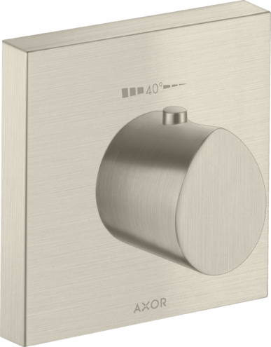 Купить купить термостат highflow axor starck organic, 120/120, скрытого монтажа, шлифованный никель арт. 12712820