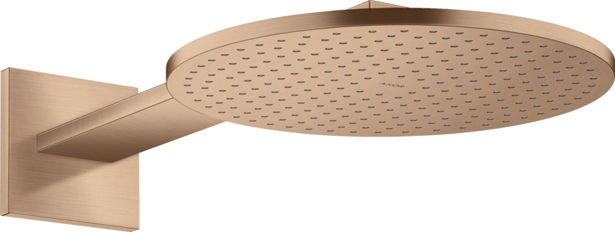 Купить купить верхний душ axor showersolutions 300 2jet, с держателем, матовое красное золото арт. 35303310