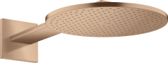 Верхний душ AXOR ShowerSolutions 300 2jet, с держателем, матовое красное золото арт. 35303310
