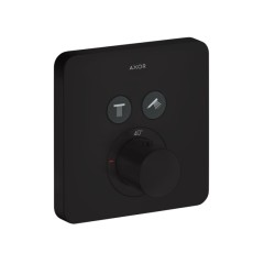 Термостат AXOR ShowerSolutions для 2 потребителей, скрытого монтажа, softsquare, матовый черный арт. 36707670