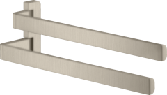 Двойной полотенцедержатель AXOR Universal Softsquare матовый никель арт. 42821820