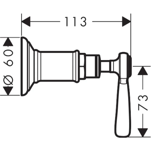 Купить купить запорный вентиль axor montreux, с рычаговой рукояткой, скрытого монтажа, с рычаговой рукояткой, шлифованная бронза арт. 16872140