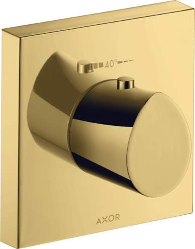 Купить купить термостат highflow axor starck organic, 120/120, скрытого монтажа, полированное золото арт. 12712990