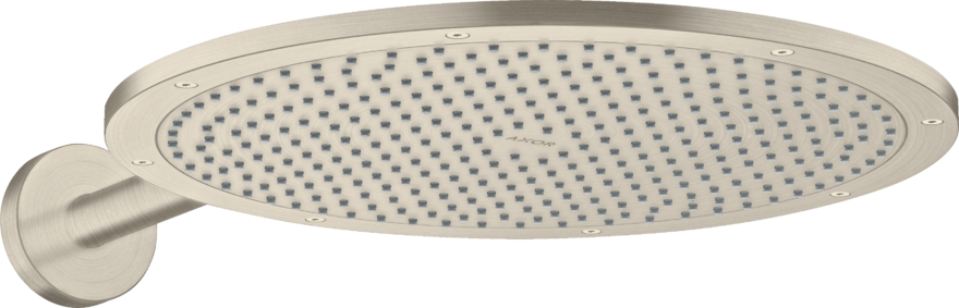 Купить купить верхний душ axor showersolutions 350 1jet, с держателем, шлифованный никель арт. 26034820