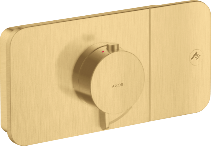 Купить купить термостат для 1 потребителя, axor one, скрытого монтажа, шлифованное золото арт. 45711250