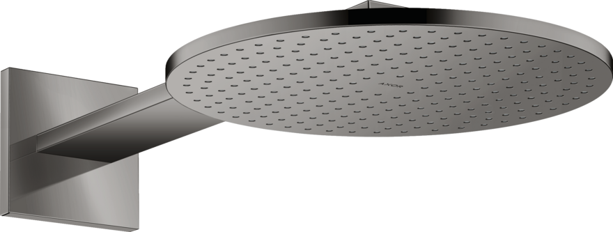 Купить купить верхний душ axor showersolutions 300 2jet, с держателем, полированный черный, хром арт. 35303330