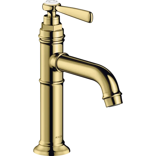 Купить купить смеситель для раковины axor montreux 100, однорычажный, с рычаговой рукояткой, с не запираемым сливным набором, полированная медь арт. 16516930