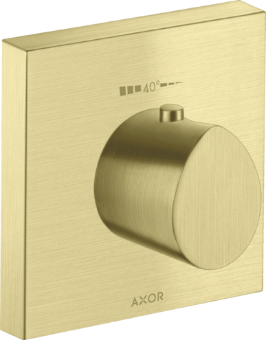 Купить купить термостат highflow axor starck organic, 120/120, скрытого монтажа, шлифованная медь арт. 12712950