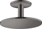 Купить купить верхний душ axor showersolutions 300 1jet, с потолочным подсоединением, шлифованный черный, хром арт. 35301340