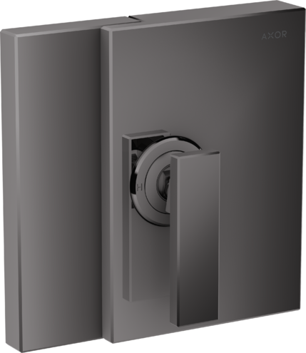 Купить купить смеситель для душа axor edge рычажный, скрытого монтажа, полированный черный, хром арт. 46650330