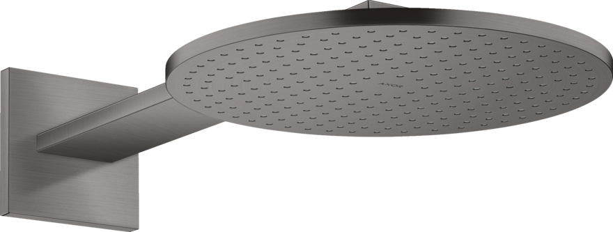 Купить купить верхний душ axor showersolutions 300 2jet, с держателем, матовый черный, хром арт. 35303340