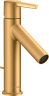 Купить купить смеситель для раковины axor starck 100, с рычаговой рукояткой, со сливным гарнитуром, шлифованное золото арт. 10001250
