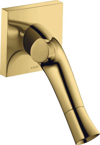 Купить купить смеситель для раковины axor starck organic, с двумя рукоятками, настенный, с изливом 187 мм, полированное золото арт. 12015990