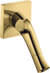 Смеситель для раковины Axor Starck Organic, с двумя рукоятками, настенный, с изливом 187 мм, полированное золото арт. 12015990