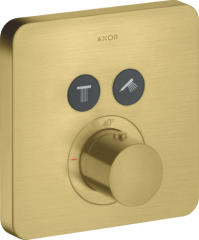 Термостат AXOR ShowerSolutions для 2 потребителей, скрытого монтажа, softsquare, матовая латунь арт. 36707950