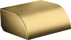 Держатель туалетной бумаги с крышкой AXOR Universal Circular, полированное золото арт. 42858990