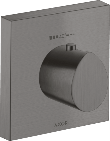 Купить купить термостат highflow axor starck organic, 120/120, скрытого монтажа, шлифованный черный, хром арт. 12712340