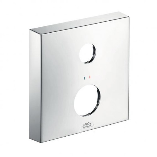 Купить купить розетка удлинителя axor квадратная 2 отверстия красный-синий арт. 14968000