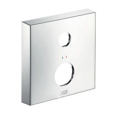 Розетка удлинителя AXOR квадратная 2 отверстия красный-синий арт. 14968000