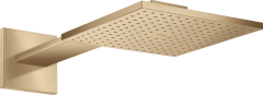 Верхний душ AXOR ShowerSolutions 250/250 2jet, с держателем, матовая бронза арт. 35310140