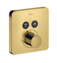 Термостат AXOR ShowerSolutions для 2 потребителей, скрытого монтажа, softsquare, полированное золото арт. 36707990