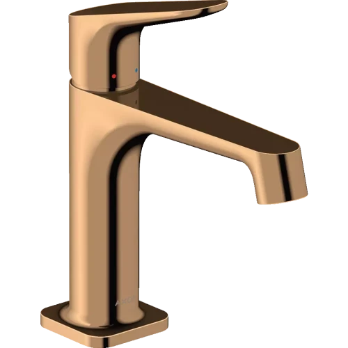 Купить купить смеситель для раковины axor citterio m, однорычажный, 100, со сливным гарнитуром, полированная бронза арт. 34010130