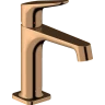 Купить купить смеситель для раковины axor citterio m, однорычажный, 100, со сливным гарнитуром, полированная бронза арт. 34010130