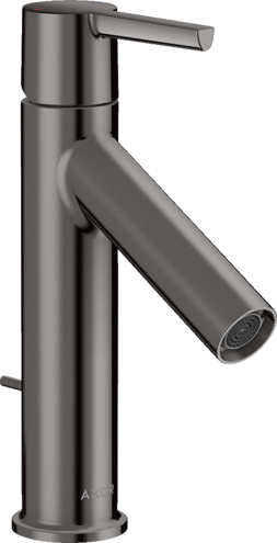 Купить купить смеситель для раковины axor starck 100, с рычаговой рукояткой, со сливным гарнитуром, полированный черный, хром арт. 10001330