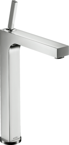Купить купить смеситель для раковины axor citterio 280, с тонкой рукояткой, для накладной раковины, со сливным гарнитуром, хром арт. 39020000