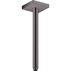 Потолочное подсоединение для душа Axor ShowerSolutions, 300 мм, квадрат, шлифованный черный, хром арт. 26438340