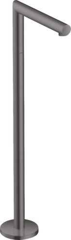 Купить купить излив на ванну напольный axor uno шлифованный черный, хром арт. 45412340