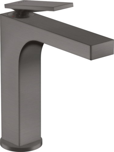 Купить купить смеситель для раковины axor citterio 160 с рычаговой рукояткой, со сливным гарнитуром, матовый черный, хром арт. 39023340