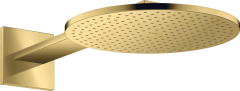 Верхний душ AXOR ShowerSolutions 300 2jet, с держателем, полированное золото арт. 35303990