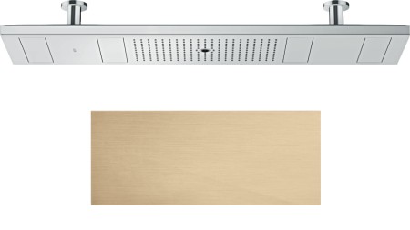 Купить купить верхний душ axor showersolutions showerheaven 1200/300 4jet, без подсветки, матовая бронза арт. 10637140