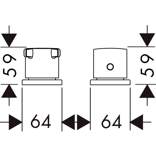 Купить купить термостат на край ванны axor citterio e на 2 отверстия, хром арт. 36412000